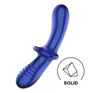 SATISFYER - DOUBLE CRYSTAL (BLUE)