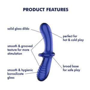 SATISFYER - DOUBLE CRYSTAL (BLUE)