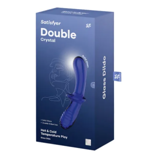 SATISFYER - DOUBLE CRYSTAL (BLUE)