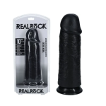 REAL ROCK 10" 25CM EXTRA THICK DILDO - BLACK
