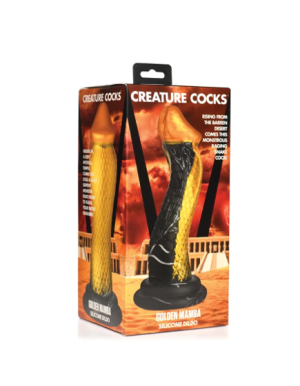 CREATURE COCKS GOLDEN SNAKE SILICONE DILDO