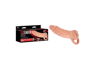 EXTENDOR TWO IN ONE 7" PENIS EXTENDER AND MASTURBATOR FLESH