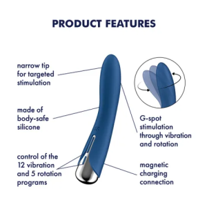 SATISFYER SPINNING VIBE 1 - BLUE