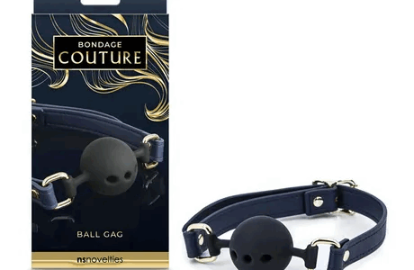 BONDAGE COUTURE BALL GAG - BLUE