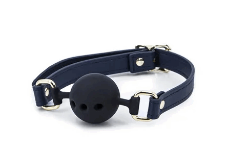 BONDAGE COUTURE BALL GAG - BLUE