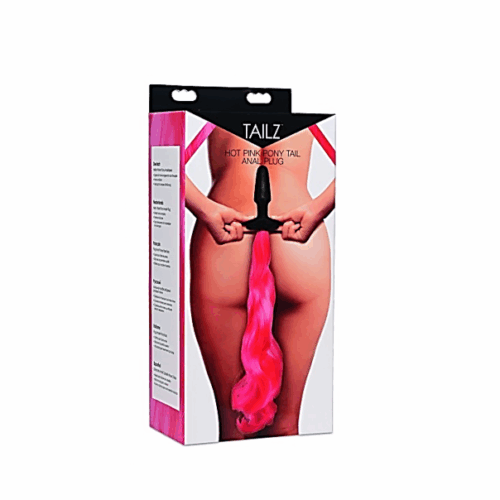 TAILZ - HOT PINK PONY TAIL ANAL PLUG