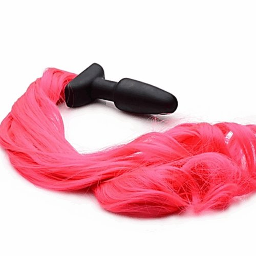 TAILZ - HOT PINK PONY TAIL ANAL PLUG