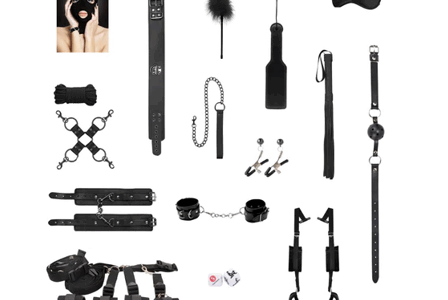OUCH! ADVANCED BONDAGE KIT BLACK
