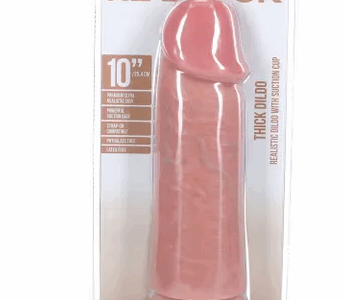 REAL ROCK 10" 25CM EXTRA THICK DILDO - FLESH