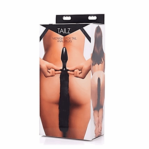 TAILZ MIDNIGHT FOX TAIL ANAL PLUG