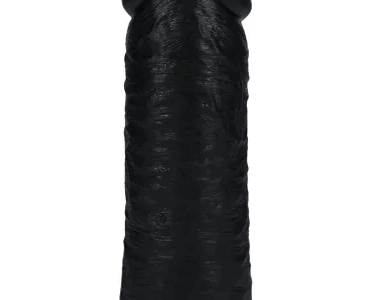 REAL ROCK 10" 25CM EXTRA THICK DILDO - BLACK