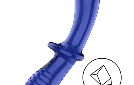 SATISFYER - DOUBLE CRYSTAL (BLUE)