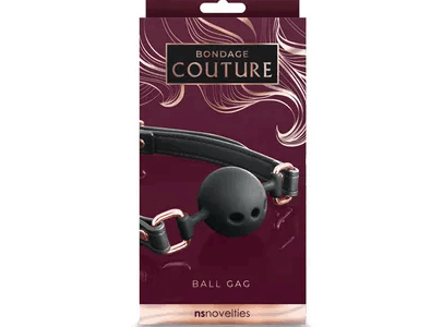 BONDAGE COUTURE BALL GAG - BLACK