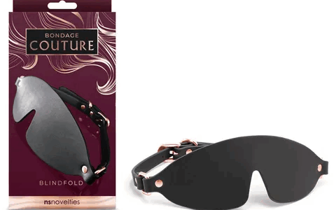 BONDAGE COUTURE BLINDFOLD - BLACK