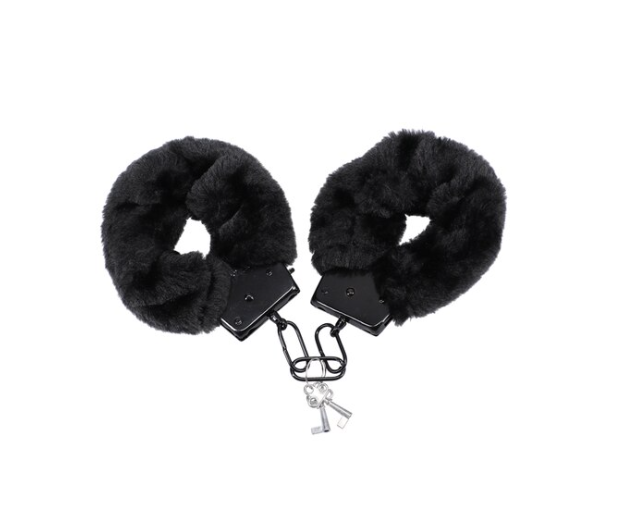 MERCI FLUFF CUFFS BLACK