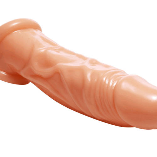 SIZE MATTERS PENIS ENHANCER + BALL STRETCHER - FLESH