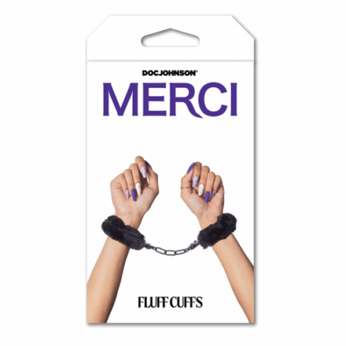 MERCI FLUFF CUFFS BLACK