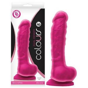 COLOURS DUAL DENSITY 8'' DONG - PINK