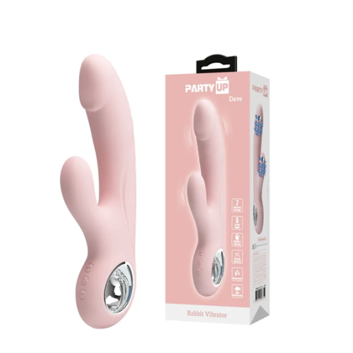 PARTY UP DAVE - RABBIT VIBRATOR PINK