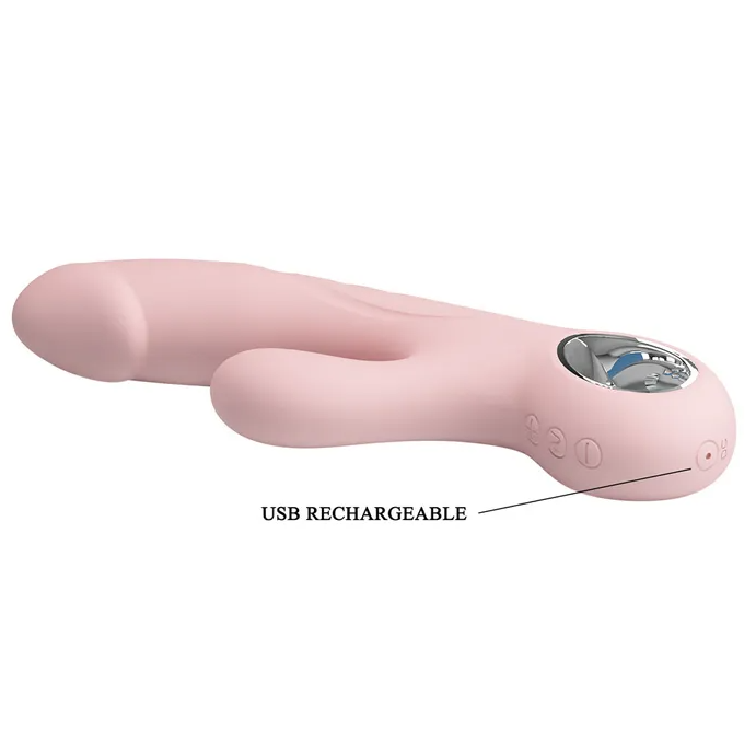 PARTY UP DAVE - RABBIT VIBRATOR PINK
